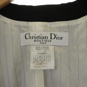 Christian Dior ブティック 90s 92AW ヴィンテージ ノーカラージャケット レースアップ ジップアップ