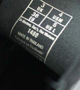 Dr.Martens 1460 8ホール ショートブーツ ホワイトステッチ レースアップ UK3 22cm ブラック