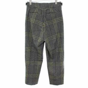 Shinzone 18AW パンツ ワイド グレンチェック 34 ブラック系