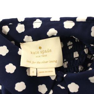kate spade new york 花柄ノースリーブワンピース ネイビー