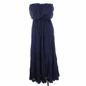 MARIHA 草原の夢のドレス ロングワンピース S 紺