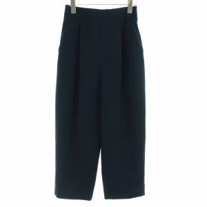 20SS ダブルクロス イージーパンツ クロップド ハイウエスト 34 XS ネイビー