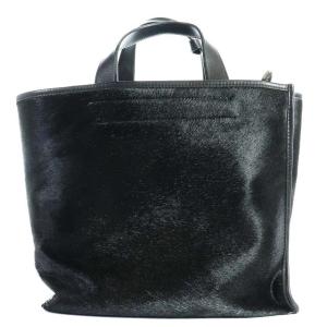 FURLA ハラコレザートートバッグ ブラック