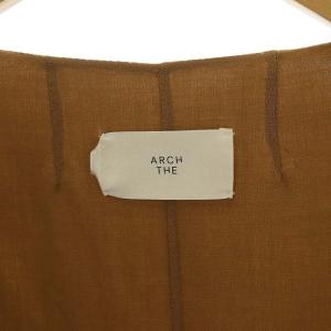 Deuxieme Classe ARCH THE 19SS ノーカラーコート ロング丈 ウール 36 ベージュ