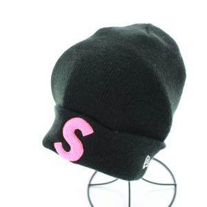 Supreme ニューエラ Sロゴ ニットキャップ ワッチキャップ ビーニー ボックスロゴ ブラック
