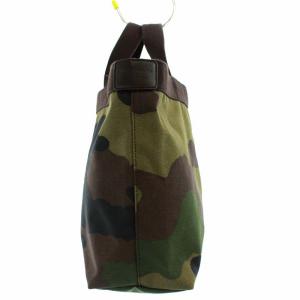 Hervé Chapelier カモフラコーデュラナイロン舟形トートバッグ カーキ