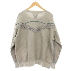 FACETASM スウェット フリンジ トレーナー 裏起毛 5 グレー