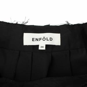 ENFOLD 21SS ロングプリーツスカート 36 ブラック