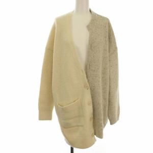 コレクションライン カーディガン バイカラー M アイボリー