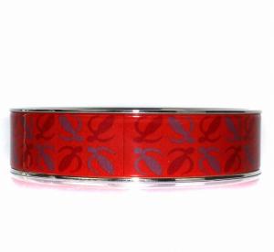 LOEWE ブレスレット バングル アナグラム レッド