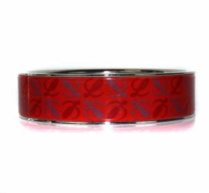 LOEWE ブレスレット バングル アナグラム レッド