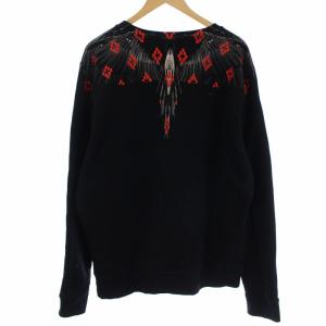 Marcelo Burlon 19SS スウェット トレーナー 長袖 裏起毛 柄 ブラック