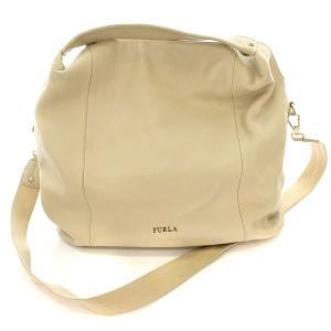 ショルダーバッグ 2way ハンドバッグ レザー ベージュ