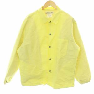 コーチジャケット ブルゾン アウター 近年モデル 裏地メッシュ M イエロー
