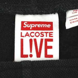 Supreme ×LACOSTE 17SS Pique short L ブラック