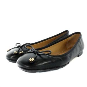 ロゴリボンバレエシューズ 6M ブラック