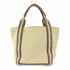 ANYA HINDMARCH キャンバストートバッグ クリーム色