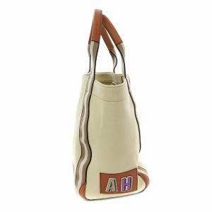ANYA HINDMARCH キャンバストートバッグ クリーム色