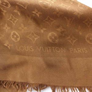 LOUIS VUITTON M71339 モノグラム ショール 大判 ブラウン