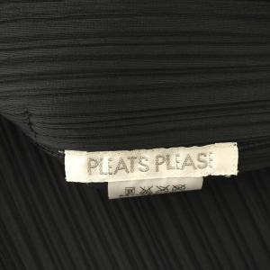 PLEATS PLEASE ISSEY MIYAKE イッセイミヤケ ジャケット ベロア 3 ブラック