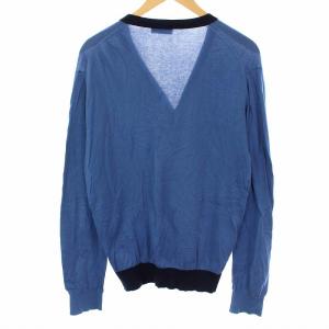 JOHN SMEDLEY カーディガン Vネック 長袖 L ネイビー