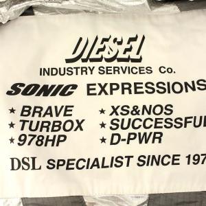 DIESEL ベスト ナイロン ジャケット S オレンジ