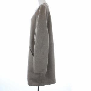 Theory 20SS NEW DIVIDE LUXE BELL COAT LS ノーカラーコート S グレー