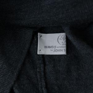 JOHN SMEDLEY BEAMS ニット セーター 薄手 長袖 タートルネック イギリス製 S グレー