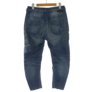 DIESEL fayza-ne ジョグジーンズ デニムパンツ ジーンズ クロップドUSED加工 XS インディゴ
