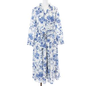 21AW サラサシャツワンピース ワンピース ベルト 38 M 青