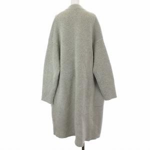 GALERIE VIE 19AW ウールダブルフェイス コート ハイネック ロング S ライトグレー