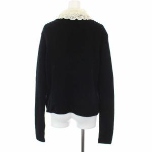 Ermanno Scervino つけ襟カシミヤニットセーター S ブラック