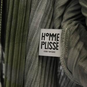 HOMME PLISSE ISSEY MIYAKE 20SS アクションペインティングプリーツガウンコート 3 ブラック グレー