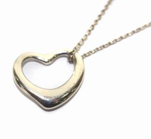 TIFFANY&Co. オープンハート ネックレス ペンダント 925 シルバー アクセサリー ジュエリー