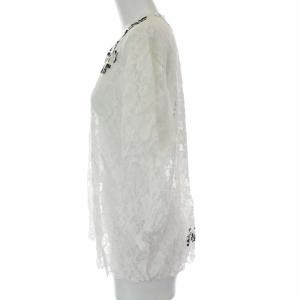 MM6 Maison Margiela 20SS LACE AIDS T-SHIRT エイズTシャツ 総レース XS 白