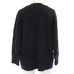 HERMES 近年モデル ニット シルバー金具 カシミヤ 38 黒