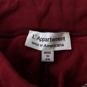 AMERICANA アパルトモン別注 21SS Pile Relax PANTS イージーパンツ コットン S レッド
