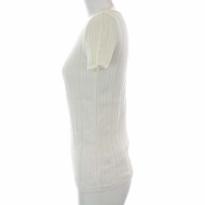 CHANEL 04P 2004年製 半袖リブニット ココマーク 38 M 白