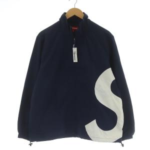 Supreme 19SS logo track jacket S ネイビー