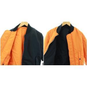 ALPHA INDUSTRIES INDUSTRIES MA-1 S ネイビー オレンジ