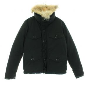 CANADA GOOSE HAMILTON ダウンジャケット フード ジップアップ S ブラック