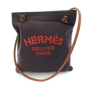 HERMES サックアリーヌ トートバッグ ショルダーバッグ P刻印 パープル