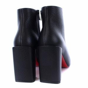 Christian Louboutin CASTARIKA 85 CALF DESERT ブーティ チャンキーヒール  25cm 黒