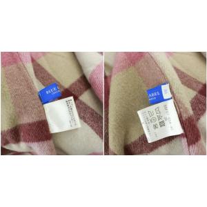 BLUE LABEL CRESTBRIDGE チェックダブルフェイスリバーシブルケープ 38 ベージュ