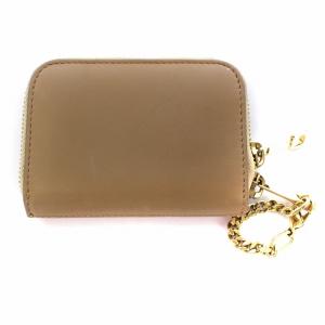 Chloe ベイリー コインケース カード入れ ラウンドファスナー レザー オレンジ ベージュ