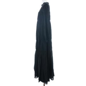 CASA FLINE ロングマキシワンピース F ブラック