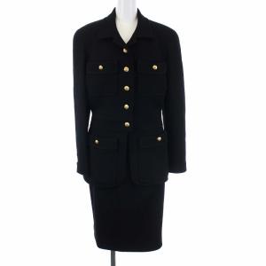 BOUTIQUE ヴィンテージ ココマーク セットアップ ジャケット スカート 40 ブラック
