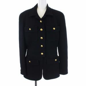 CHANEL BOUTIQUE ヴィンテージ ココマーク セットアップ ジャケット スカート 40 ブラック