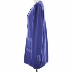 Salvatore Ferragamo ロングニットカーディガン L 紫