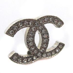 CHANEL 14A ココマーク ピアス ビジュー シルバー